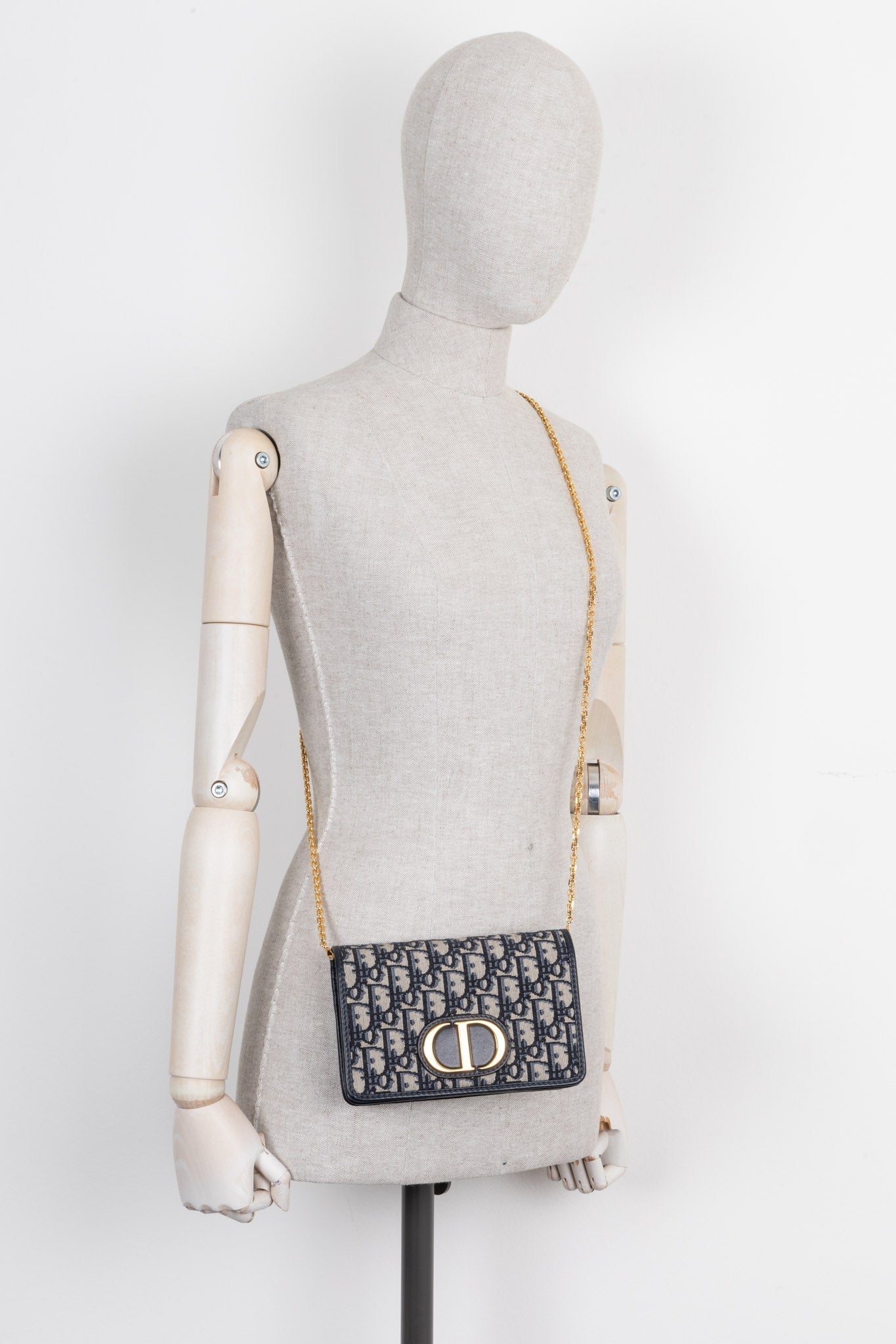 CHRISTIAN D1OR 30 Montaigne Pochette 2-EN-1 Canvas Oblique