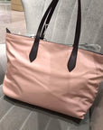 BBERRY  Small Rose Beige Logo Branded Nylon Tote Bag