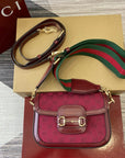 GC666 GCCI Horsebit 1955 Mini Shoulder Bag / HIGHEST QUALITY VERSION / 8.1"W x 5.7"H x 2"D
