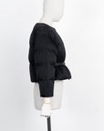 CHRISTIAN D1OR ALPS Puffer Jacket with Belt Black