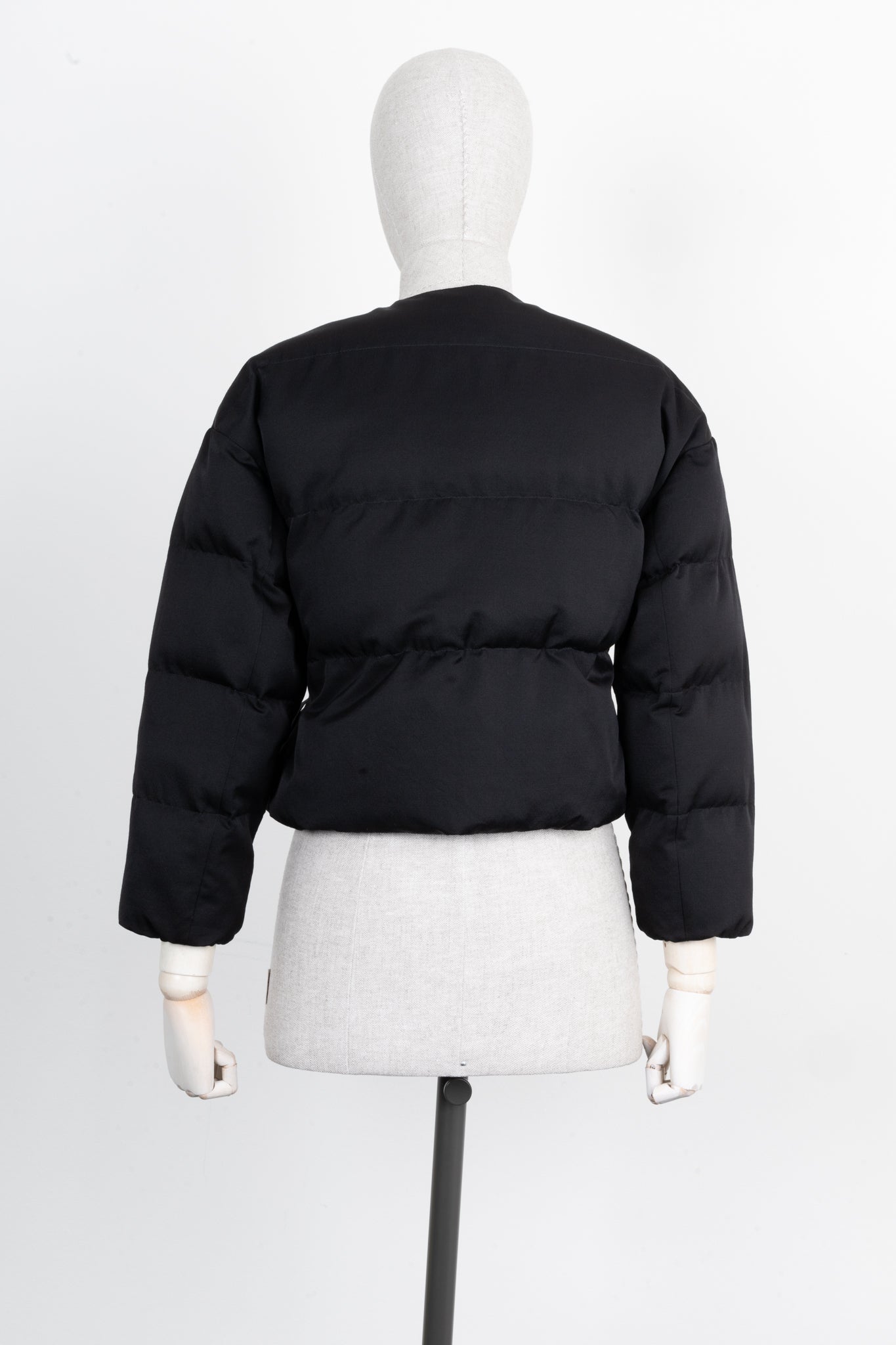 CHRISTIAN D1OR ALPS Puffer Jacket with Belt Black