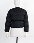CHRISTIAN D1OR ALPS Puffer Jacket with Belt Black