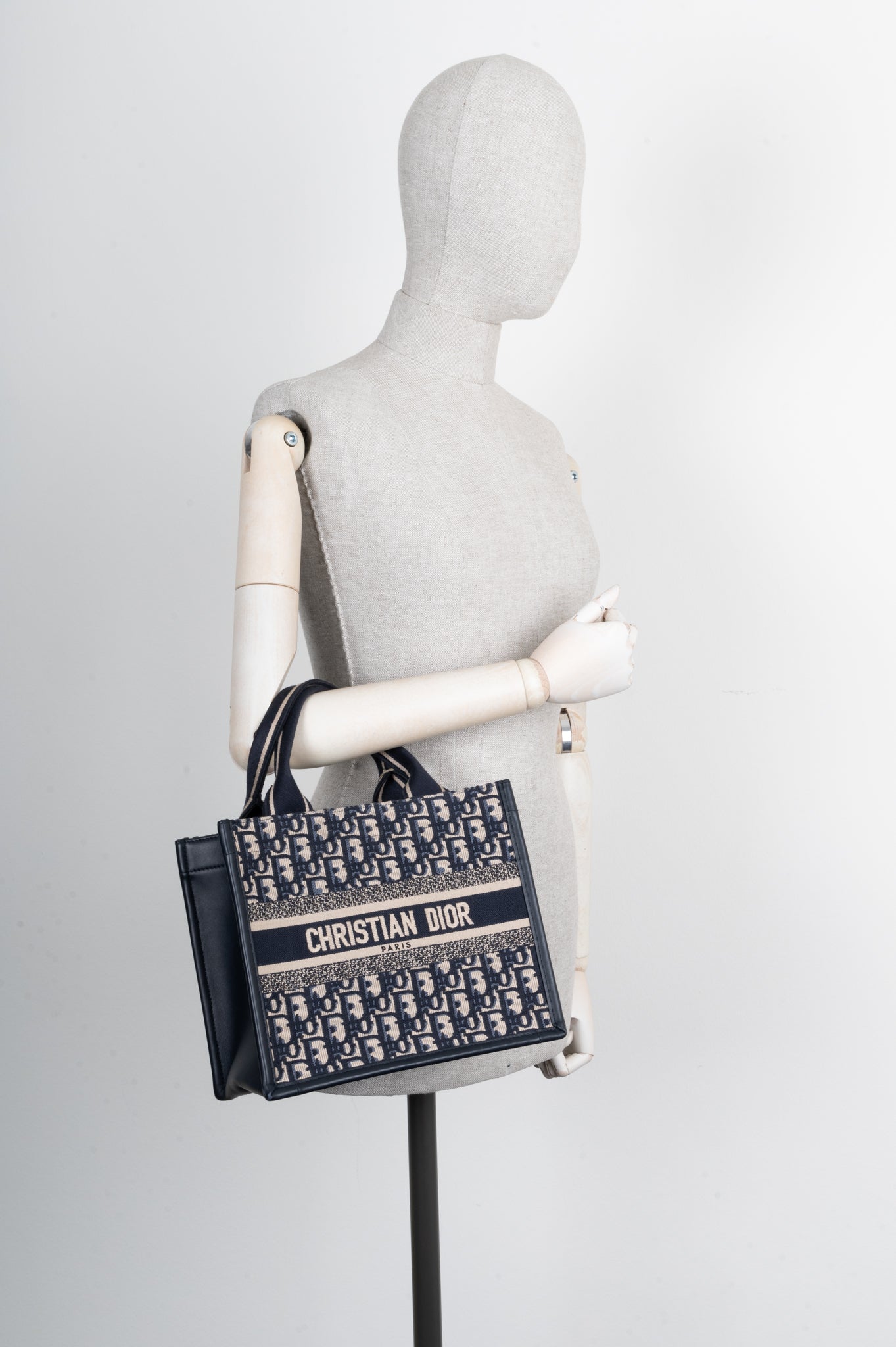 CHRISTIAN D1OR Book Tote Oblique Small