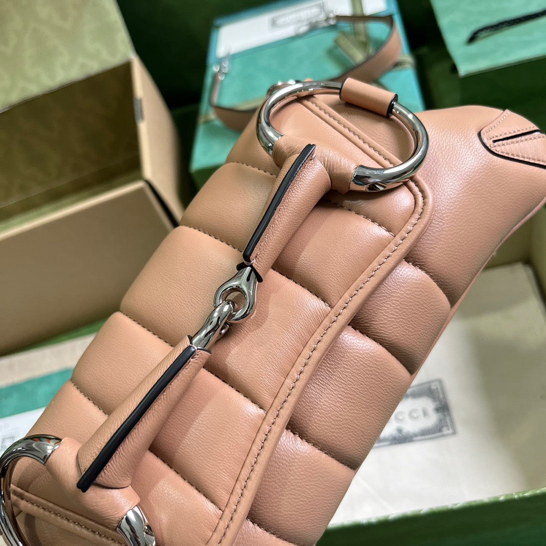 GC590G GCCI Horsebit Chain Small Shoulder Bag / HIGHEST QUALITY VERSION / 10.6"W x 4.5"H x 2"D