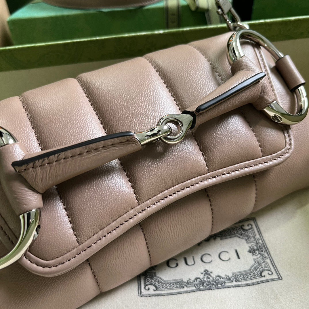 GC591 GCCI Horsebit Chain Small Shoulder Bag / HIGHEST QUALITY VERSION / 10.6"W x 4.5"H x 2"D