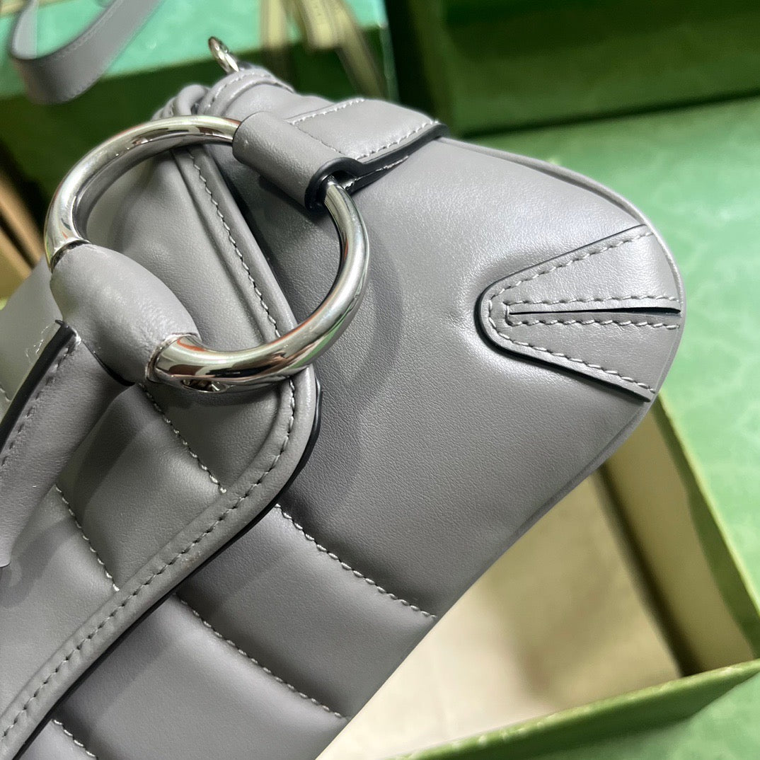 GC592 GCCI Horsebit Chain Small Shoulder Bag / HIGHEST QUALITY VERSION / 10.6"W x 4.5"H x 2"D