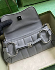 GC592 GCCI Horsebit Chain Small Shoulder Bag / HIGHEST QUALITY VERSION / 10.6"W x 4.5"H x 2"D