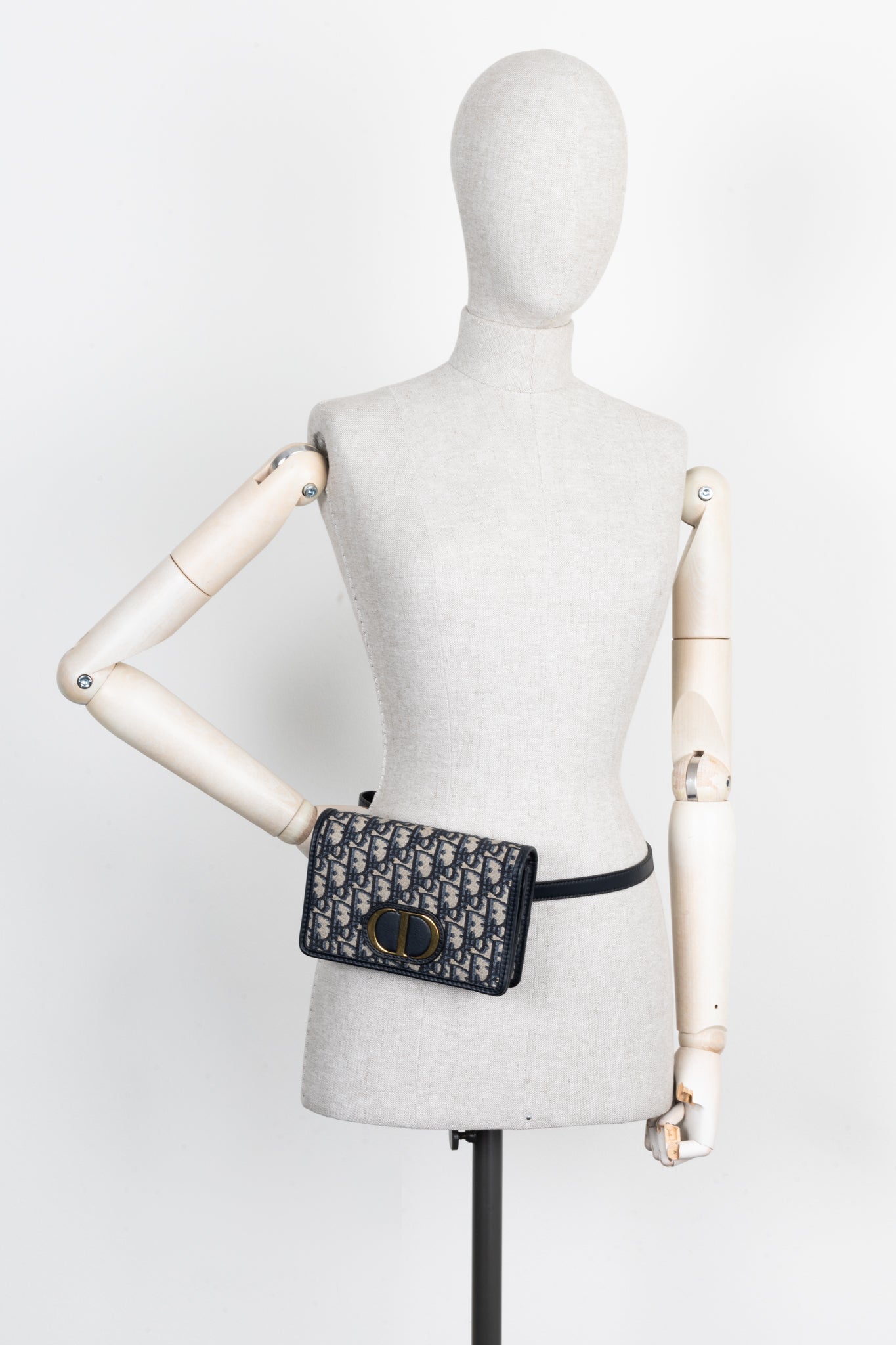 CHRISTIAN D1OR 2 In 1 30 Montaigne Pouch Oblique Jacquard