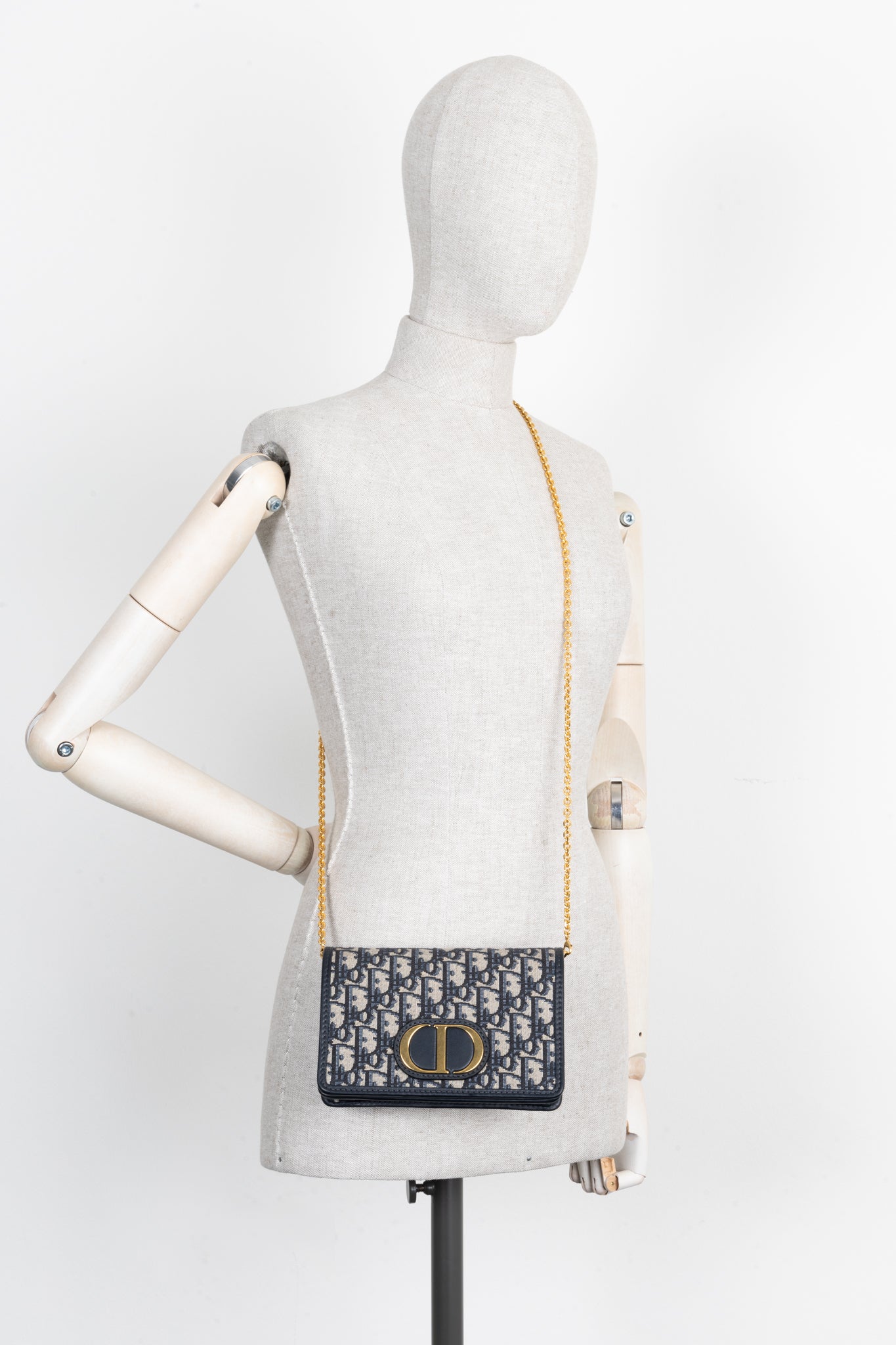 CHRISTIAN D1OR 2 In 1 30 Montaigne Pouch Oblique Jacquard