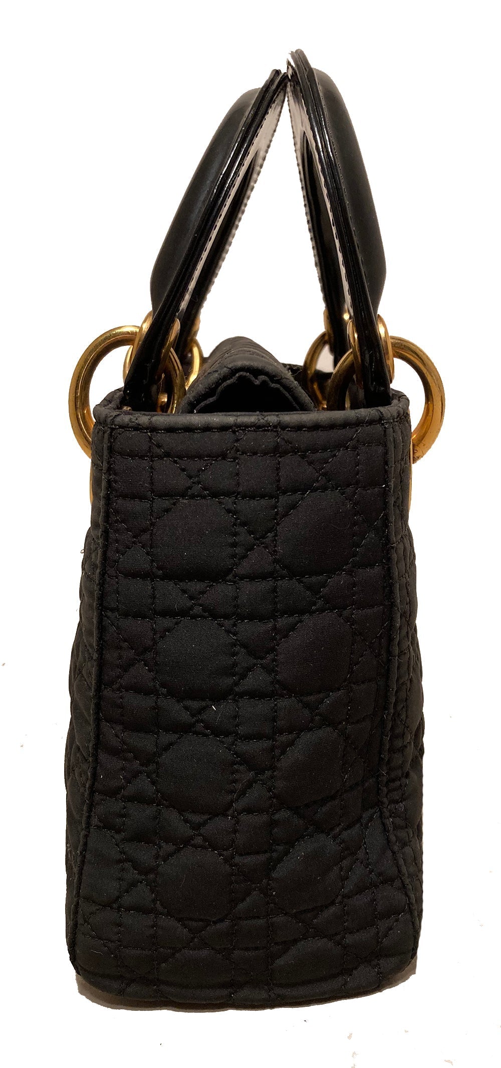 Christian D1OR Black Nylon Mini Lady D1OR Bag