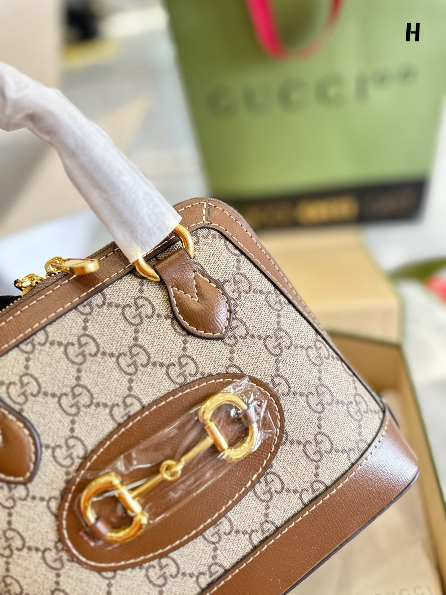 GC634 GCCI Horsebit 1955 Mini/Small Top Handle Bag