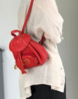 Christian D1OR CD Logo Backpack Red Vintage pz728i