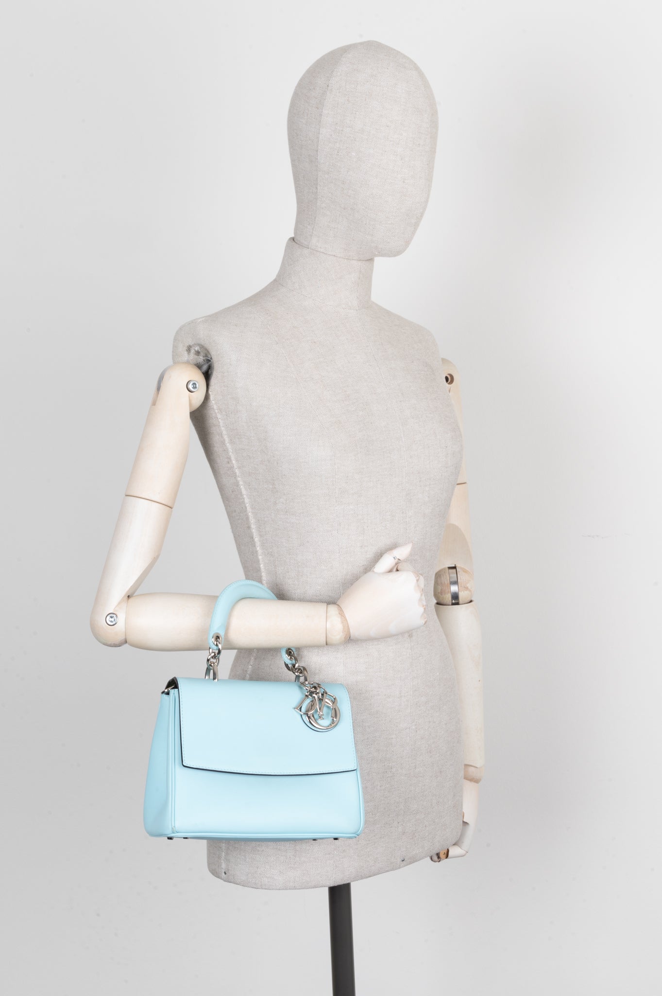 CHRISTIAN D1OR BeD1OR Mini Bag Leather Blue