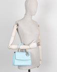 CHRISTIAN D1OR BeD1OR Mini Bag Leather Blue