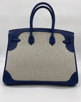 HMS Birkin 35 Canvas Bleu de Prusse Palladium Hardware