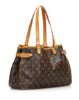 Brown LV Monogram Batignolles Horizontal Tote Bag