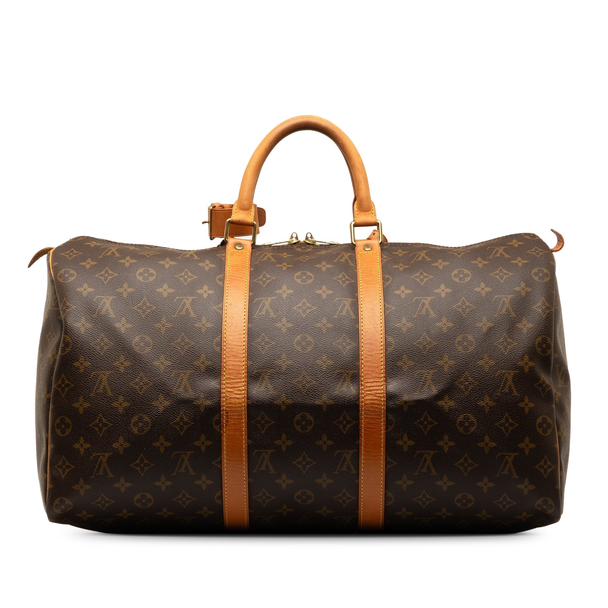 Brown LV Monogram Keepall 50 Travel Bag