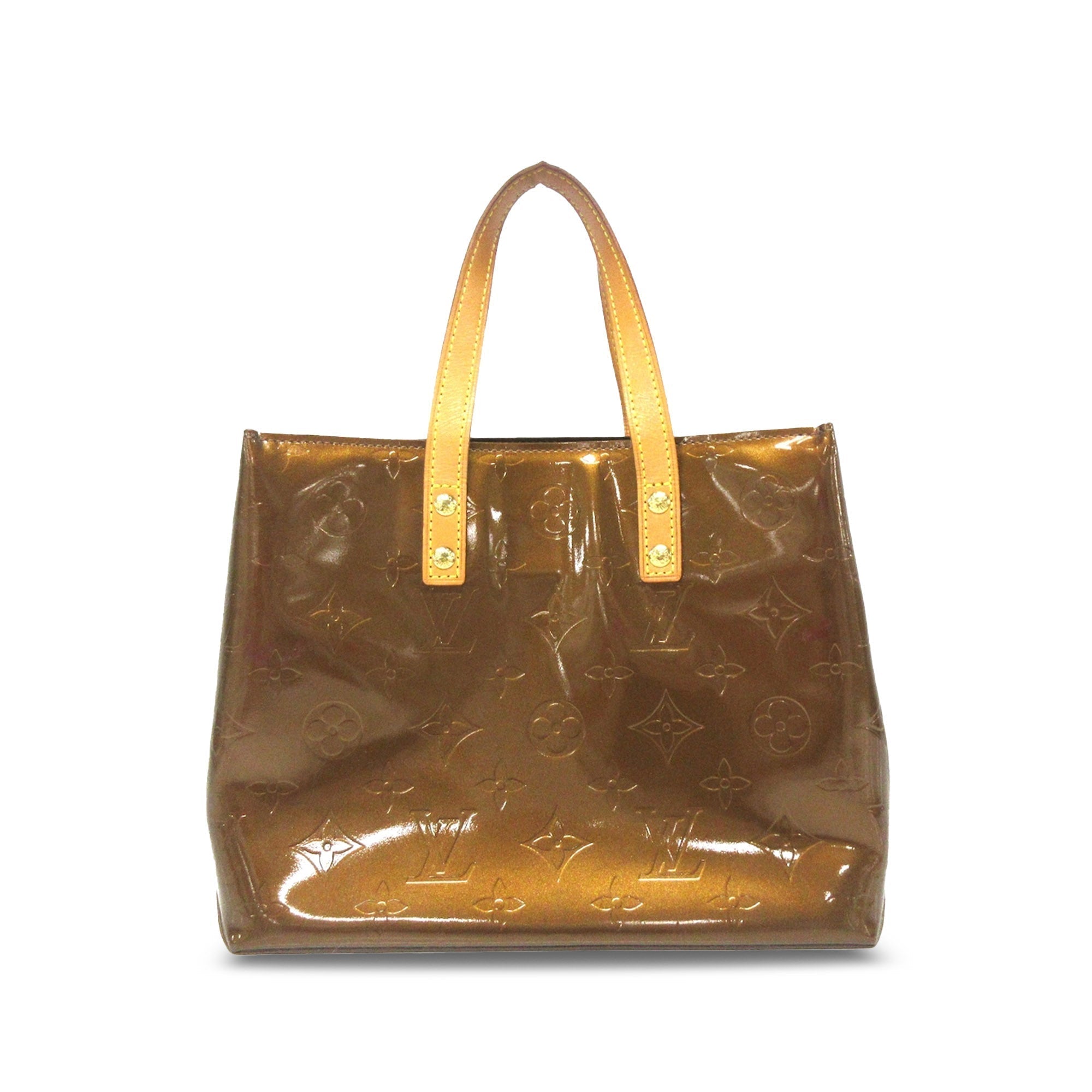 Brown LV Monogram Vernis Reade PM HandBag