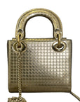 Chain Lady D1OR Mini Metallic Patent Micro-Cannage Gold GHW