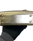 Chain Lady D1OR Mini Metallic Patent Micro-Cannage Gold GHW