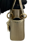 Chain Lady D1OR Mini Metallic Patent Micro-Cannage Gold GHW