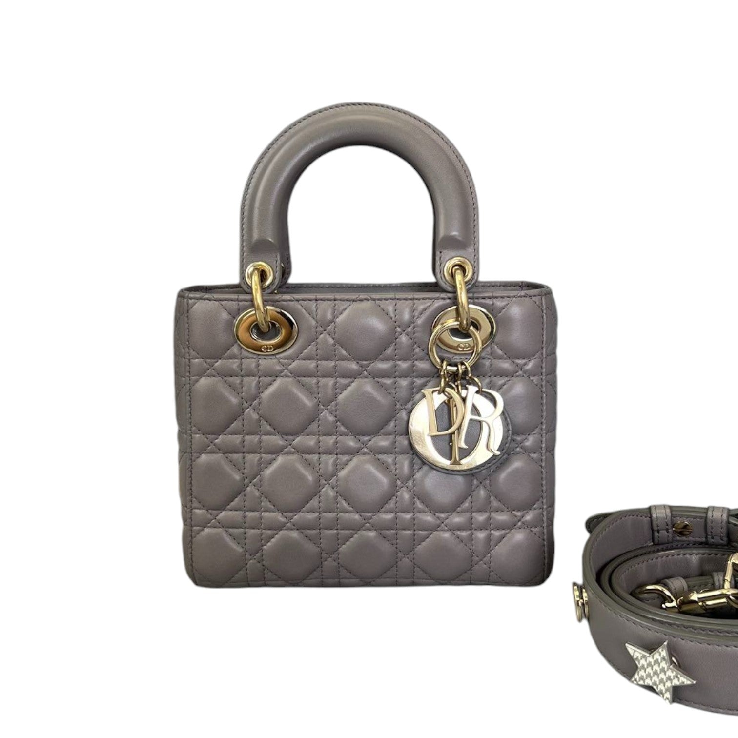 ABCD1OR Lady D1OR Small Lambskin Grey GHW