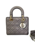 ABCD1OR Lady D1OR Small Lambskin Grey GHW
