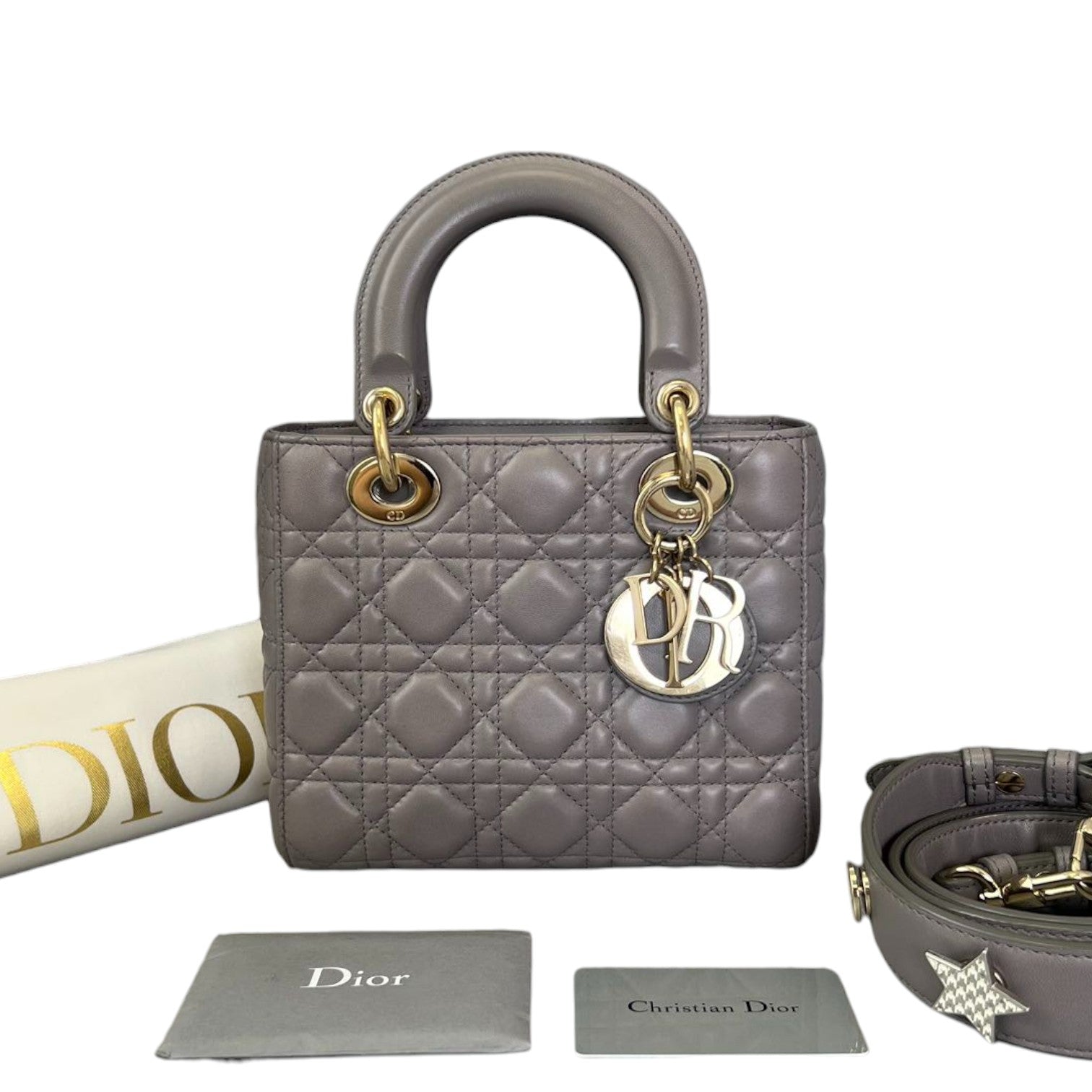 ABCD1OR Lady D1OR Small Lambskin Grey GHW