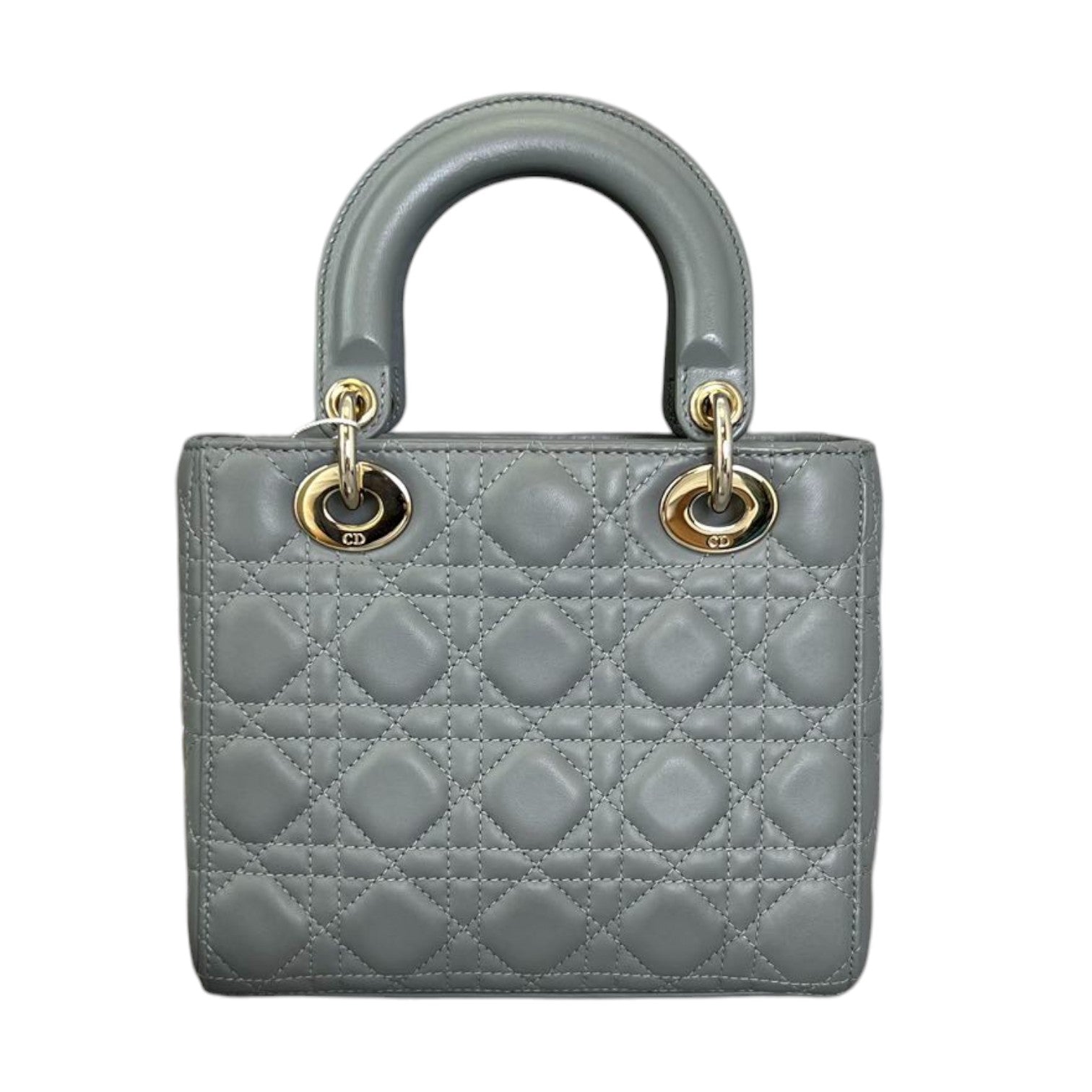 ABC  Lady D1OR Small Lambskin Leather Grey GHW