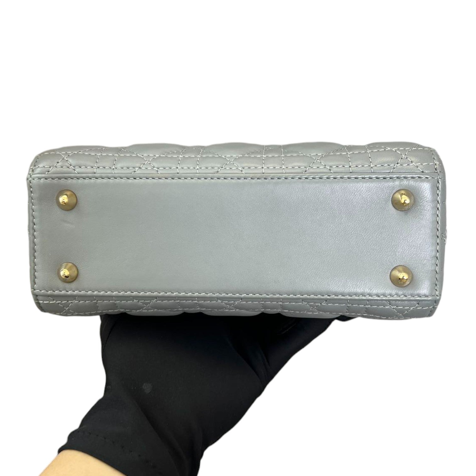 ABC  Lady D1OR Small Lambskin Leather Grey GHW