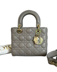 ABCD1OR Lady D1OR Small Lambskin Quilted Grey GHW