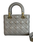 ABCD1OR Lady D1OR Small Lambskin Quilted Grey GHW