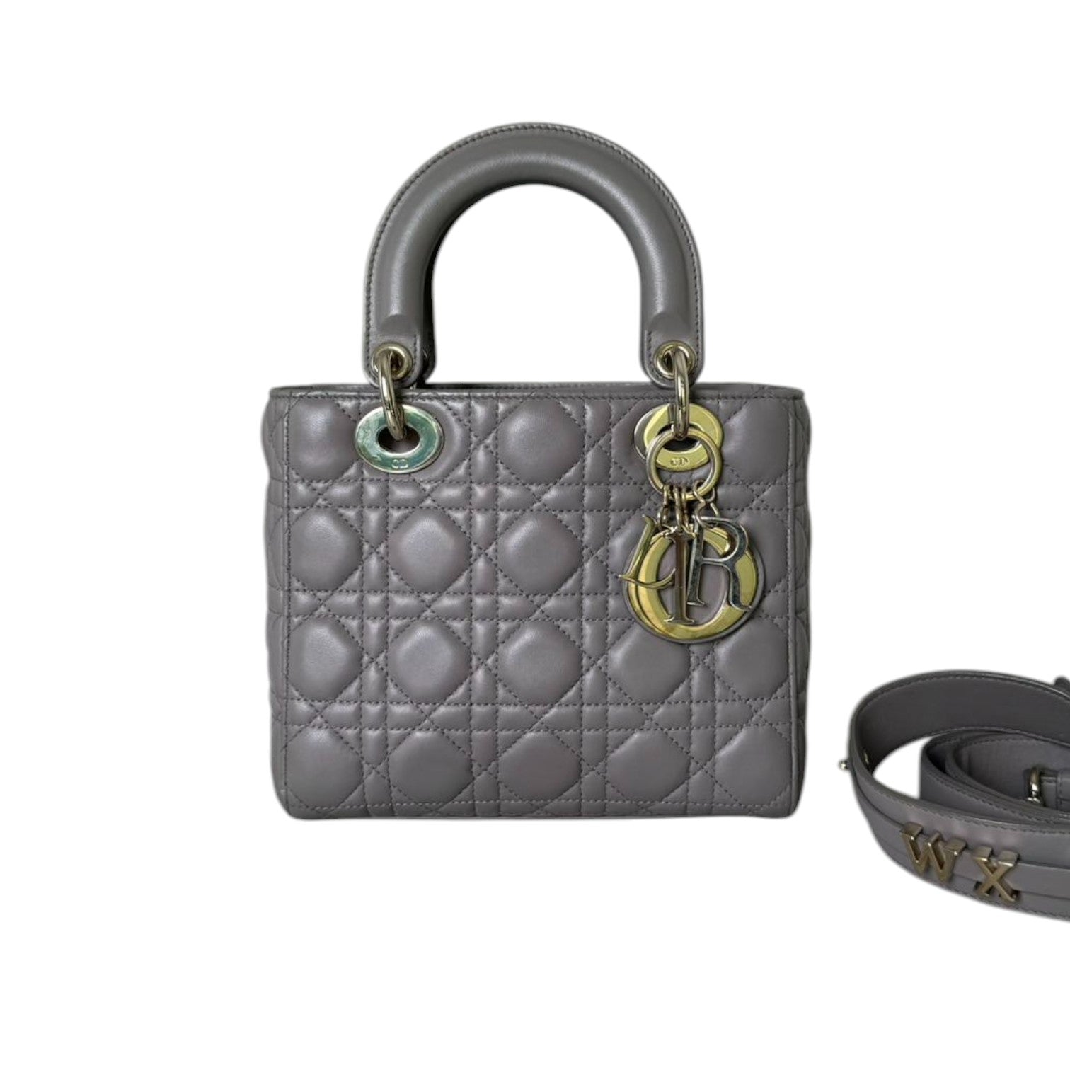 ABCD1OR Lady D1OR Small Lambskin Cannage Grey GHW