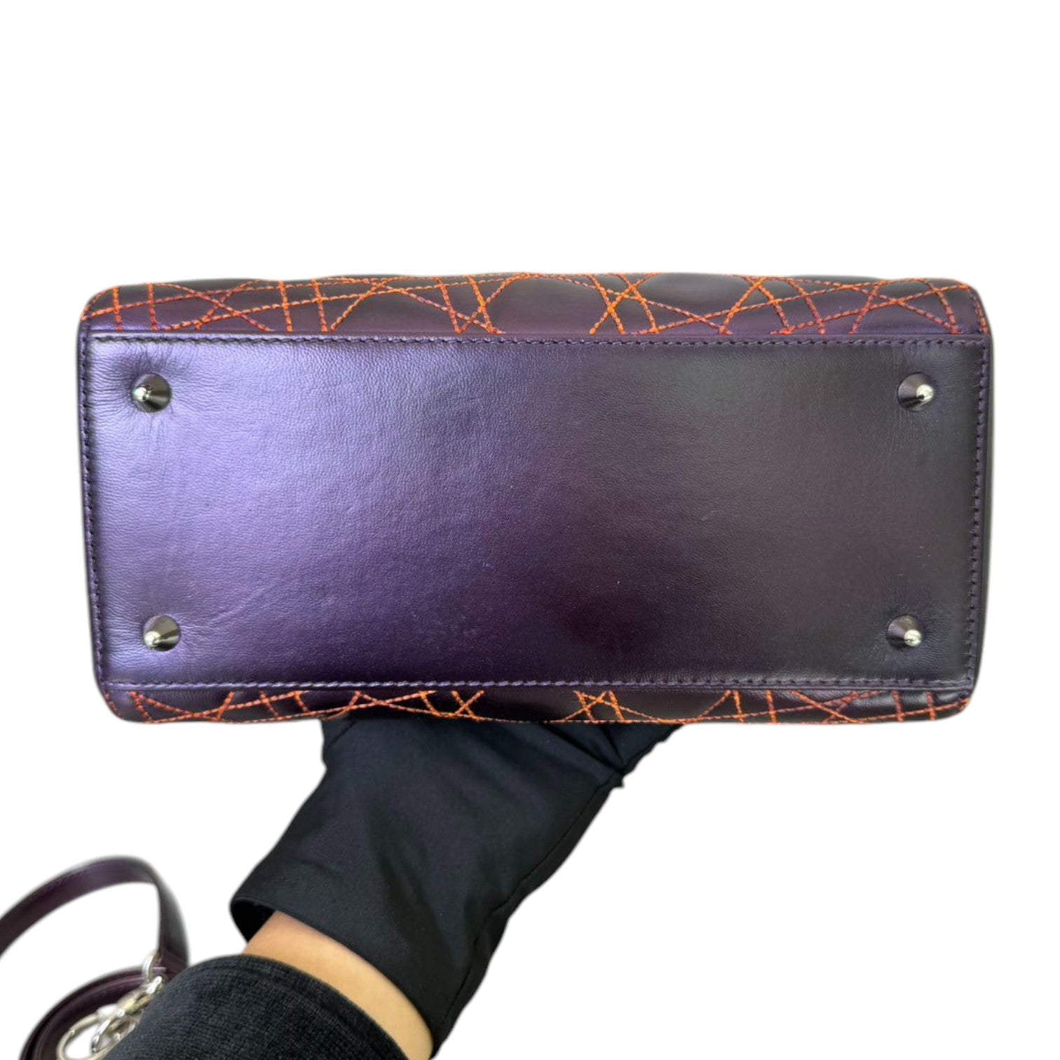 Anselm Reyle Lady D1OR Medium Metallic Lambskin Purple SHW