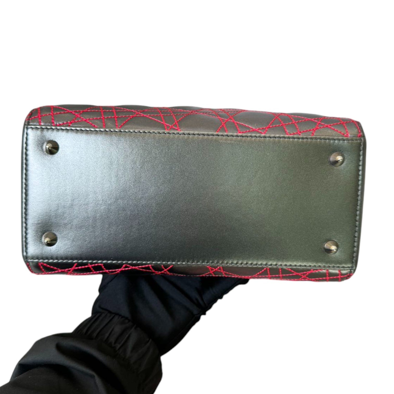 Anselm Reyle Lady D1OR Medium Metallic Lambskin Grey SHW