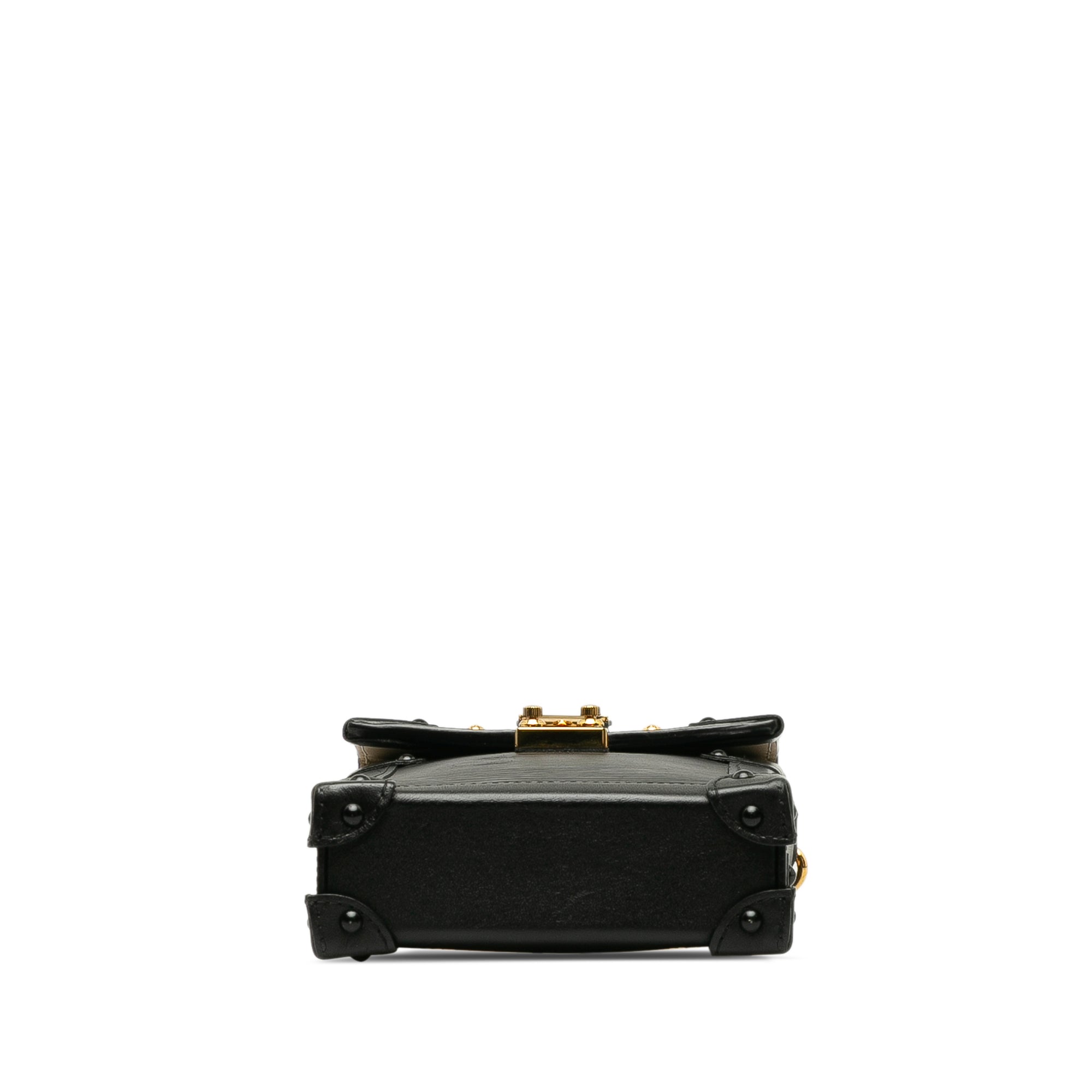 Black LV Epi Vertical Trunk Pochette Crossbody Bag