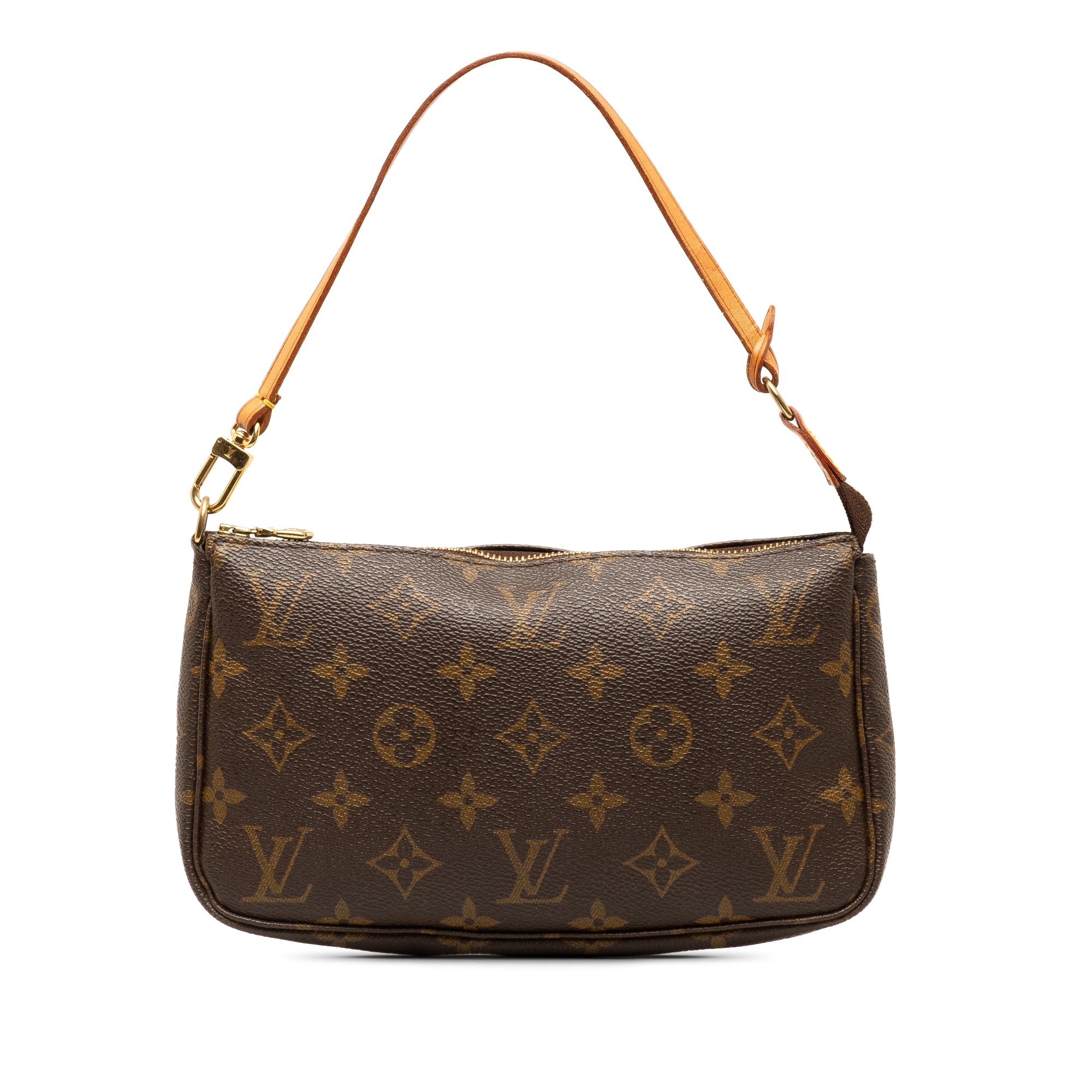Brown LV Monogram Pochette Accessoires Shoulder Bag