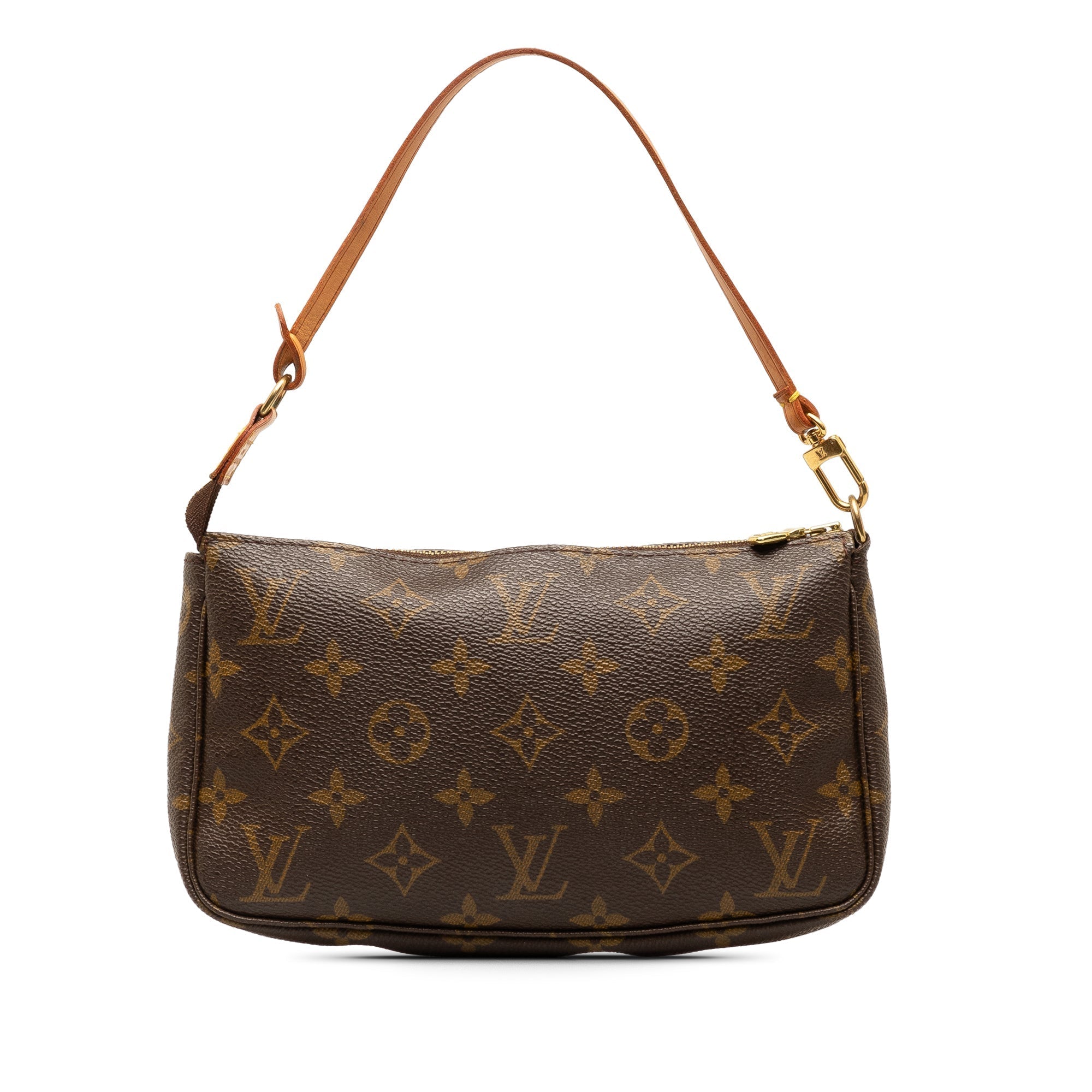 Brown LV Monogram Pochette Accessoires Shoulder Bag