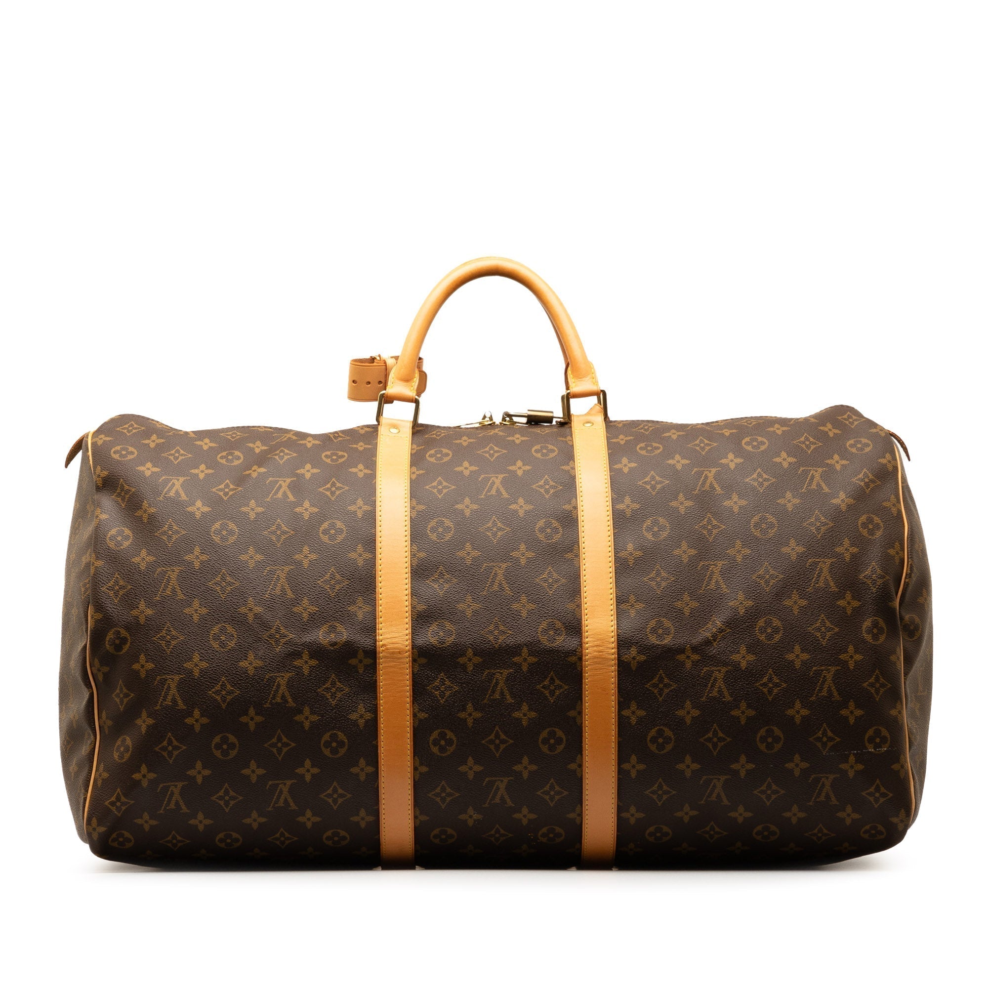 Brown LV Monogram Keepall 60 Travel Bag