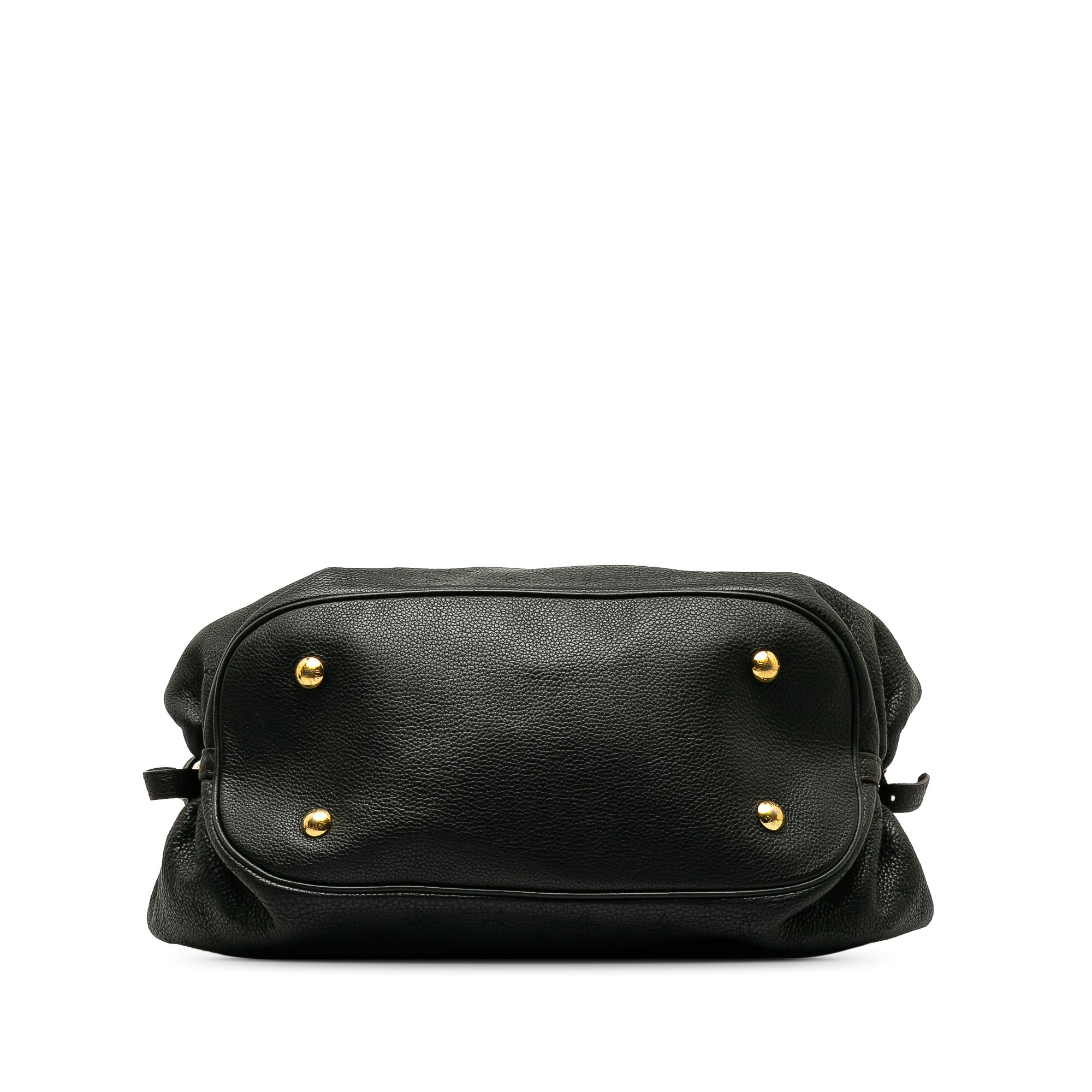 Black LV Monogram Mahina XL Hobo Bag