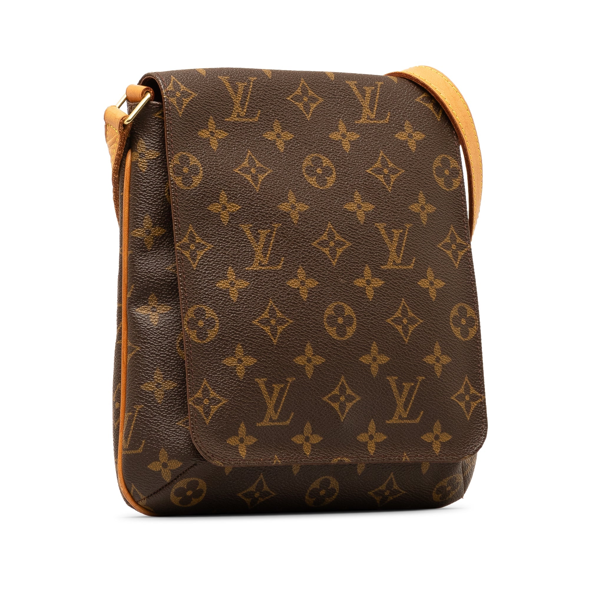 Brown LV Monogram Musette Salsa Short Strap Shoulder Bag