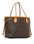 Brown LV Monogram Neverfull PM Tote Bag