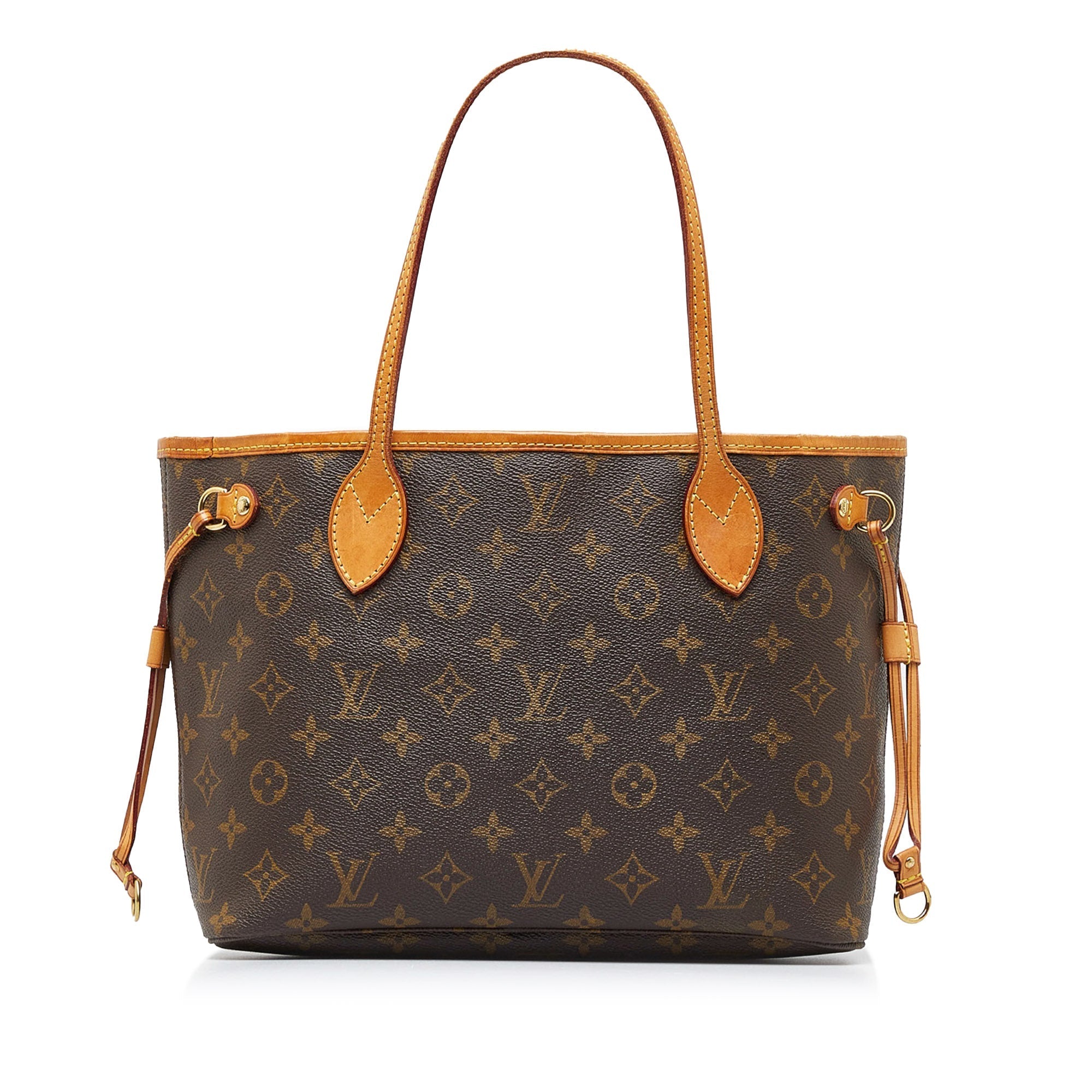 Brown LV Monogram Neverfull PM Tote Bag