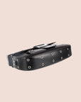 CHRISTIAN D1OR BLACK LEATHER STREET CHIC COLUMBUS BAG