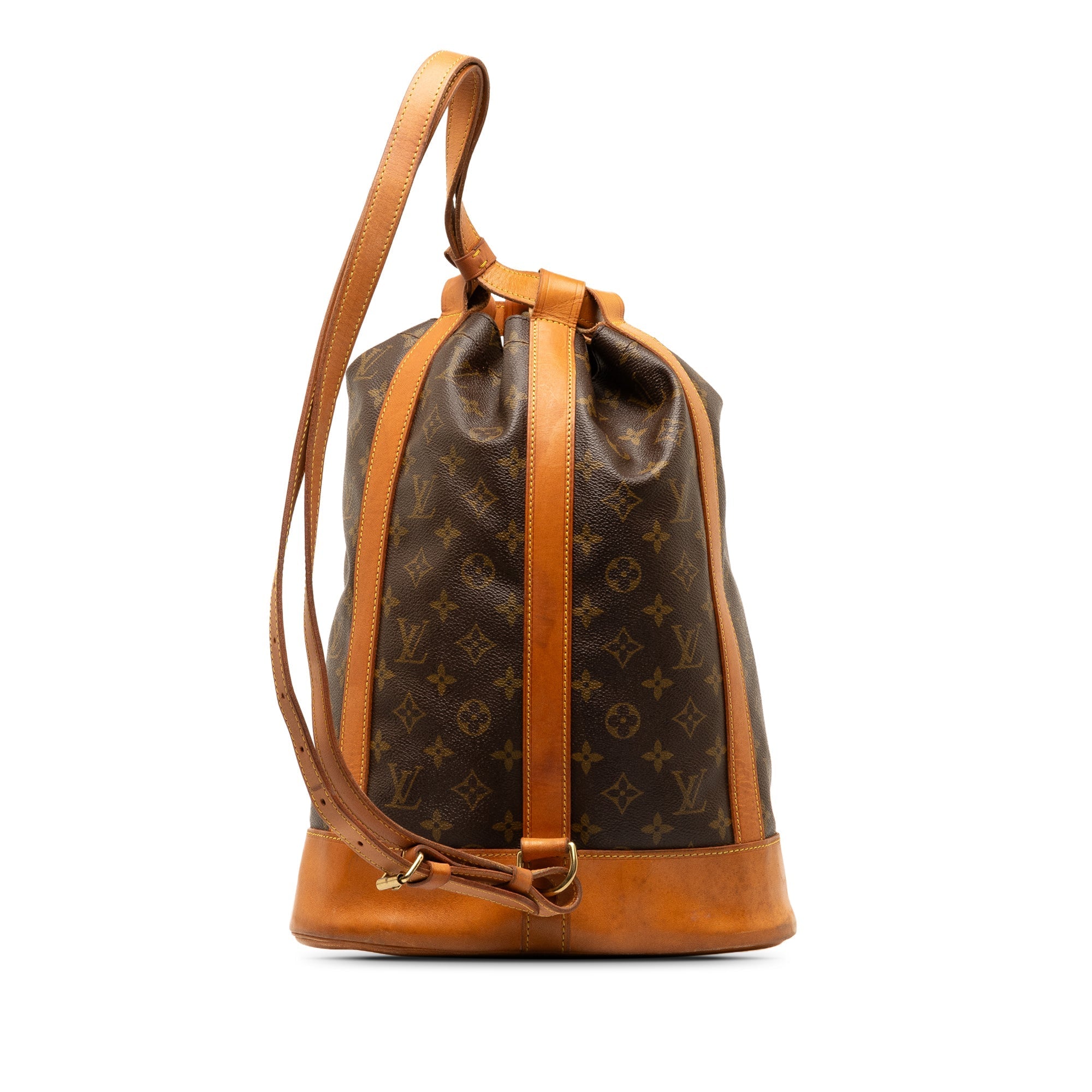 Brown LV Monogram Randonnee PM Bucket Bag