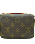 Brown LV Monogram Micro Metis Satchel