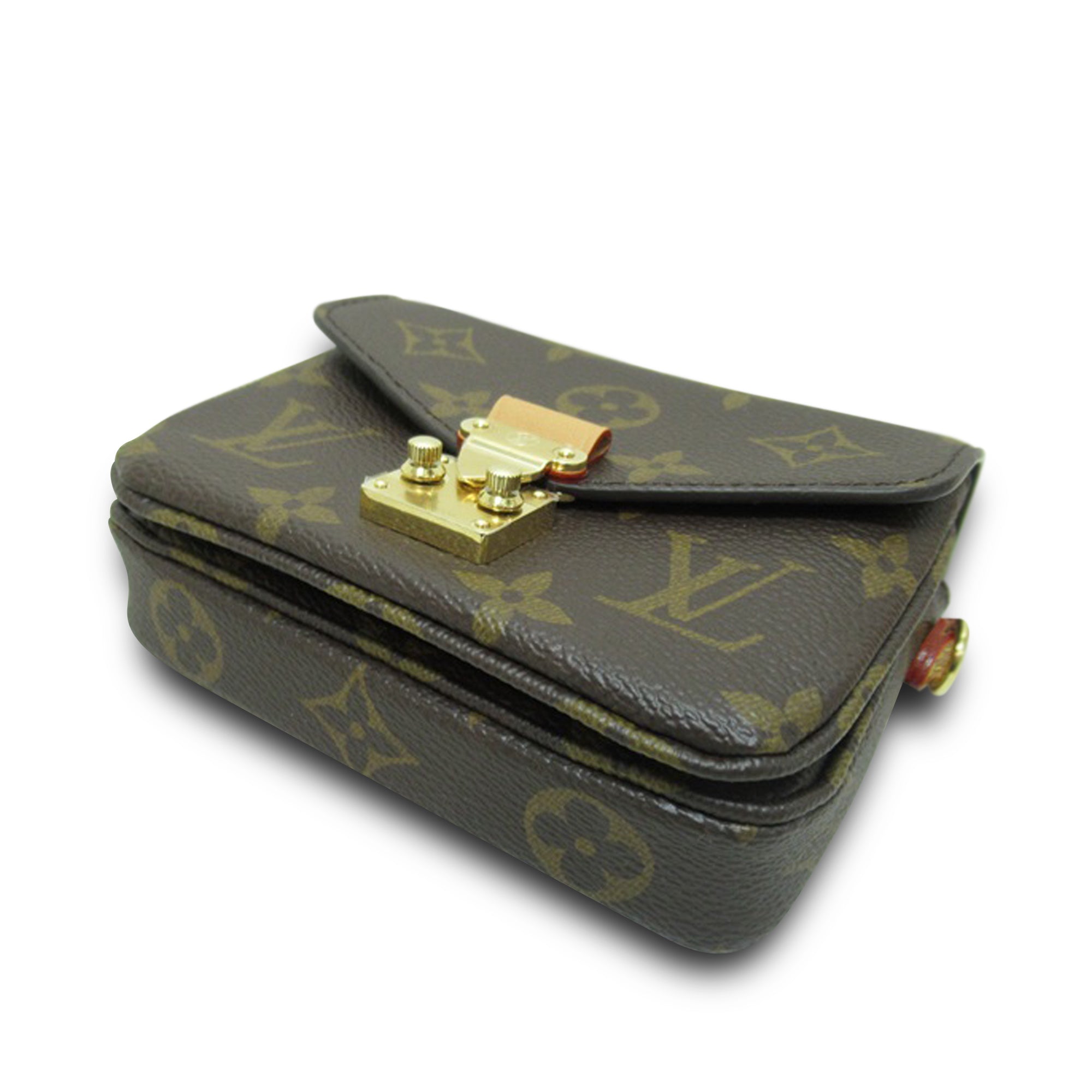 Brown LV Monogram Micro Metis Satchel