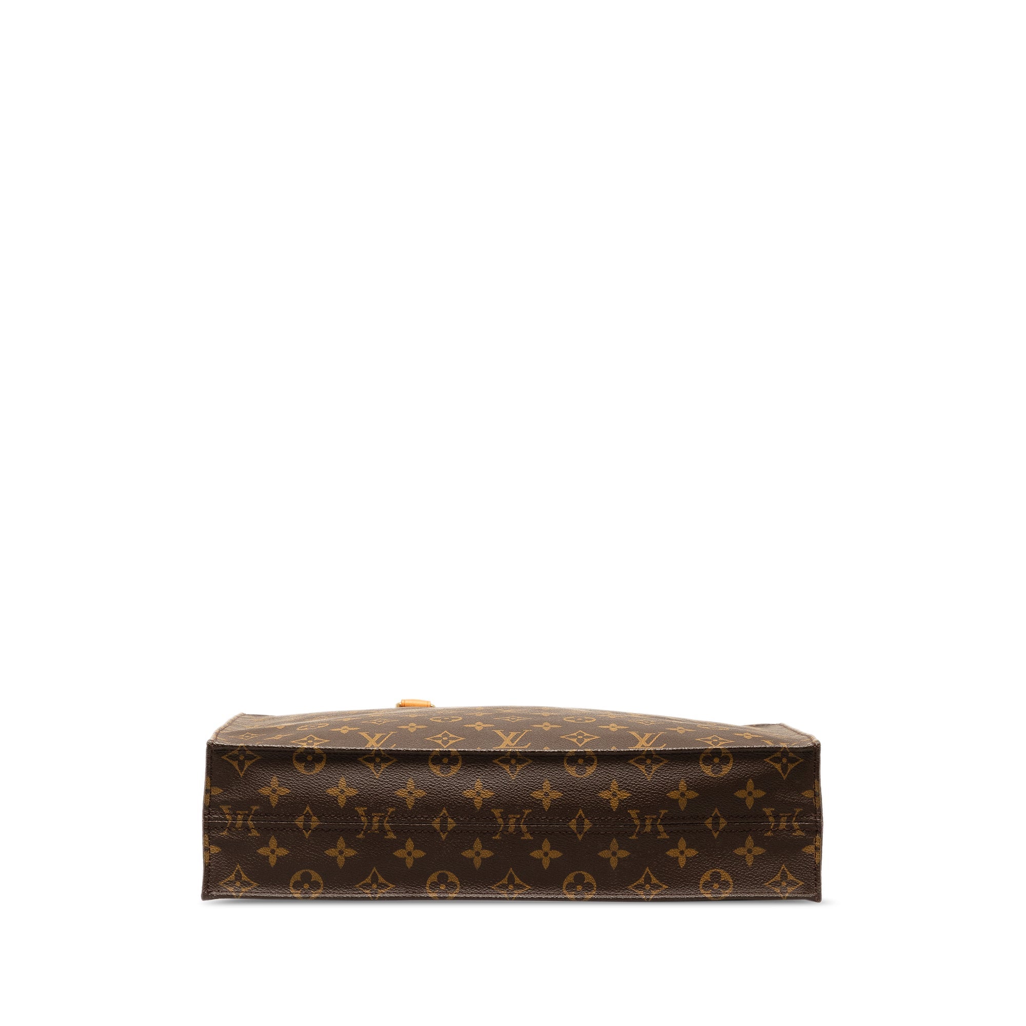 Brown LV Monogram Sac Plat Tote Bag