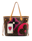 Brown LV Monogram Game On Neverfull MM Tote Bag