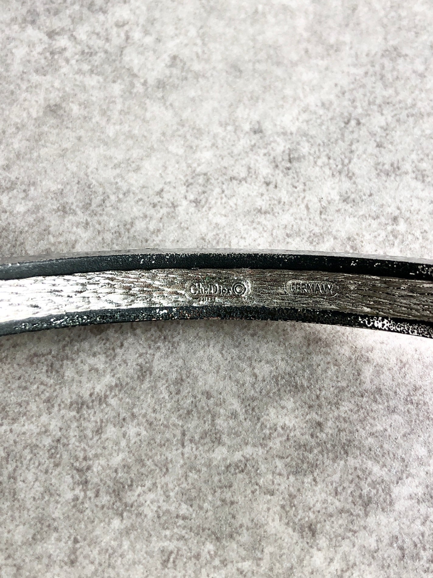 Christian D1OR Cannage Bangle Silver Vintage 22wmth